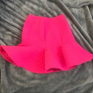 Hot pink skirt
